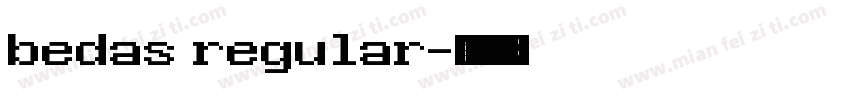 bedas regular字体转换